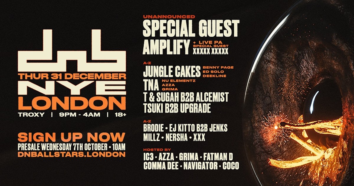 DnB Allstars NYE: London poster